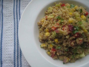 colorful quinoa salad