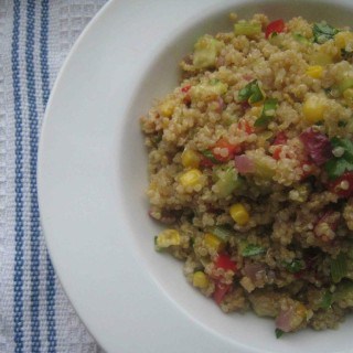 Colorful Quinoa Salad with an Array of Vegetables