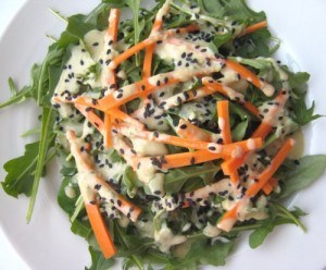 sesame orange dressing salad