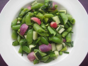 Snap Pea, Radish and Fresh Chive Salad