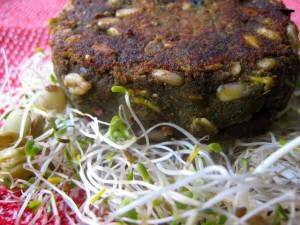 mean green black bean patties