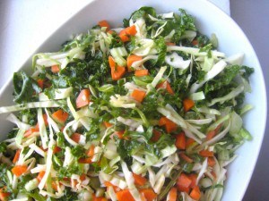 kale and cabbage slaw