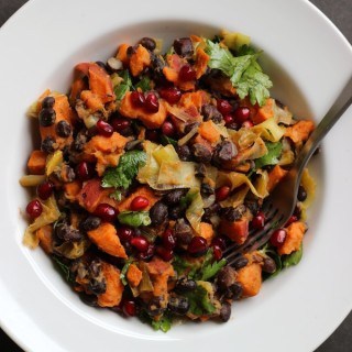 Roasted Sweet Potato and Black Bean Salad