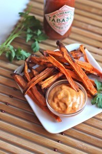 sweet potato fries with spicy mayo