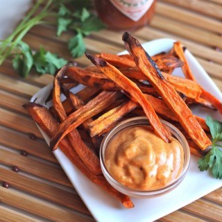 Sweet Potato Fries with Spicy Mayonnaise