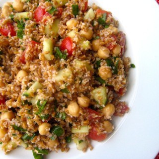 Tangy Tabbouleh Salad with Chickpeas