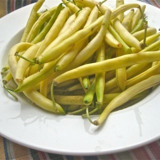 Yellow Wax Beans with Spicy Miso Dressing