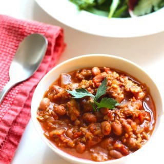 Spicy Vegan Sausage and Pinto Bean Chili