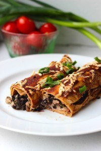 Savory Kale and Portobello Enchiladas