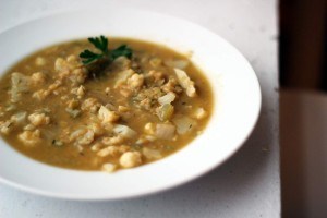 Red Lentil Cauliflower Soup