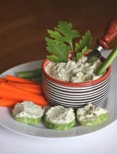 herbed scallion tofu spread