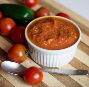 roasted tomato salsa side