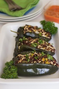Stuffed Poblano Peppers