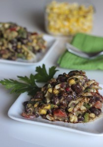 Black Bean Salad with Parsley Lime Vinaigrette