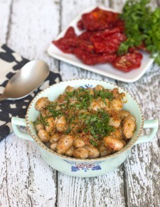 Cranberry Beans with Sun-Dried Tomato Pesto