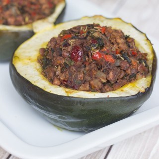 Stuffed Acorn Squash with Lentils