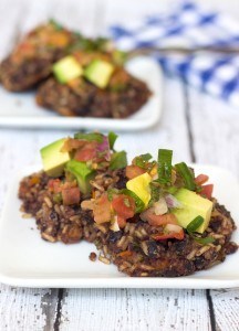 brown rice black bean patties