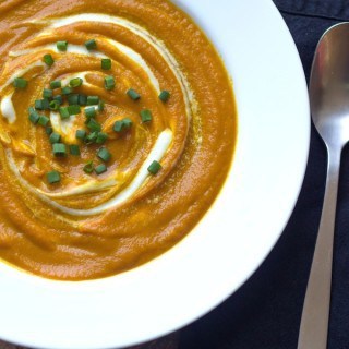 Carrot Ginger Soup with Cashew Cream