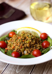 weeknight lentil salad