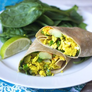 Scrambled Tofu Breakfast Burrito
