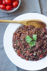 red quinoa salsa fresca 1