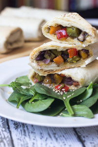 vegetable strudel stack