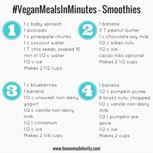 vegan meals in minutes smoothies
