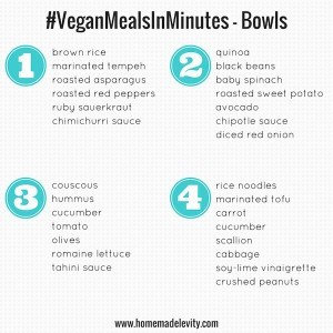 vegan bowls