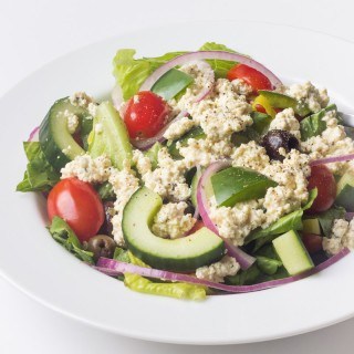 Greek Salad with Tofu Feta