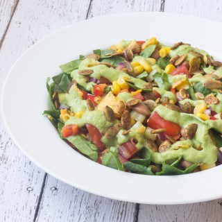 Southwest Salad w/ Avocado Dressing