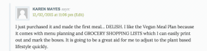 vegan meal plan testimonials